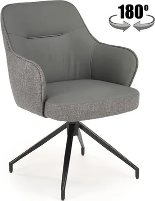 Obrázek produktu pro Čalouněná židle K527 šedá otočná židle