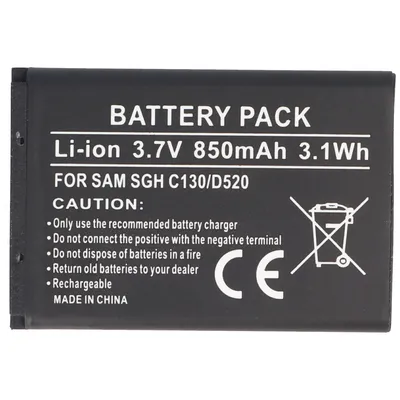 Produktbild von AccuCell Akku passend für Samsung SGH-X150, BST3108BEC /STD