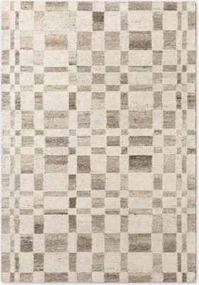 Produktbild von Vikosa Boho 1.0 Wollteppich Structa Natur Creme Braun