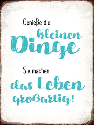 Produktbild von vianmo Holzschild 40x30 cm genieße kleine Dinge sie machen