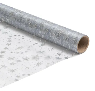 Produktbild von Festlicher Organza Tischläufer weiß glitzernd 180 x 28 cm für Weihnachten