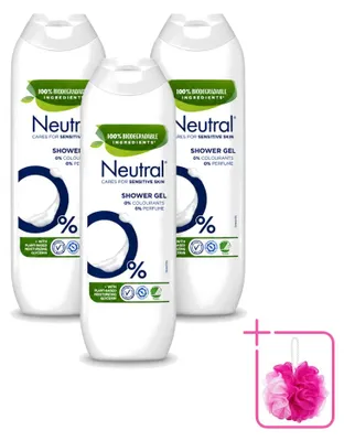 Produktbild von 3 x Neutral Duschgel Parfumfrei - 250 ml - Sparpackung - 3 Stücke