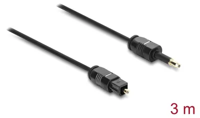 Obrázek produktu pro DeLOCK 90921, Toslink, Samec, Mini-TOSLINK, Samec, 3 m, Černá
