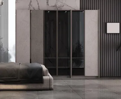 Obrázek produktu pro Elegantní skříň se zrcadlovými dveřmi do moderního interiéru
