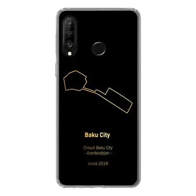 Produktbild von MuchoWow® Handyhülle Schutzhülle Hülle für Huawei P30 Lite Baku - Formel 1 - Rennstrecke Silikon Softcase Handy Hülle - Handyhülle