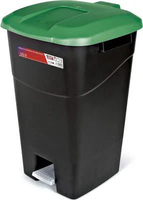 Produktbild von Famanu Abfallbehälter 60 Liter - mit Pedal - schwarz/grün