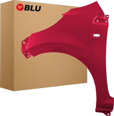 Immagine prodotto di BLU Parafango compatibile con Citroen C1 KJH Sinistra Rot ScarletRot | 2005-2014 | Anteriore | Verniciato | Pronto per il montaggio | Acciaio