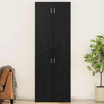 Produktbild von Möbel Badschrank Schwarze Eiche 80 x 41 x 225 cm Holzwerkstoff - Kommoden 3394517