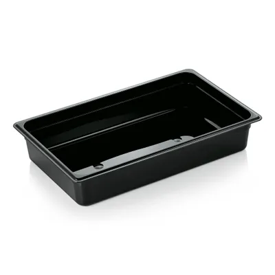 Produktbild von Gastronormbehälter / GN-Behälter, Kunststoff, Serie 95, GN 1/1, Tiefe wählbar : GN Behälter 1/1-100 mm, schwarz, Polycarbonat Variante: GN Behälter 1/1-100 mm, schwarz