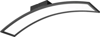 Image de Plafonnier LED, noir, moderne, L 76,5 cm