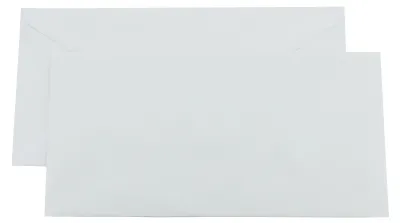 Produktbild von Kaenguruh DL Briefumschlag, nassklebend, holzfrei weiss 80g mit Seidenvollfutter grau