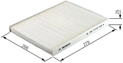 Produktbild von Bosch Filter, Innenraumluft  1 987 432 012