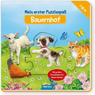Produktbild von Trötsch Puzzlebuch Mein erster Puzzlespaß Bauernhof