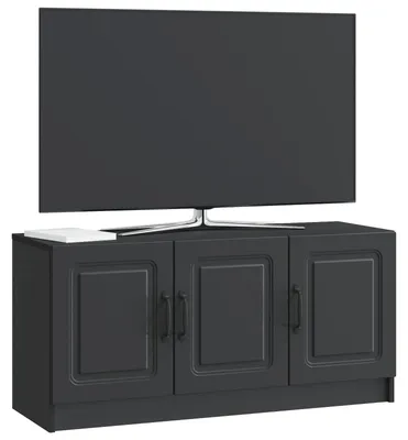 Zdjęcie produktu dla Szafka pod telewizor vidaXL, czarna, 99 x 34,5 x 47 cm, materiał drewnopochodny