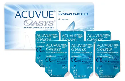 Zdjęcie produktu dla Soczewki kontaktowe Acuvue Oasys 6 szt Moc: -7,00 BC:8.4 komfort nawilżenie
