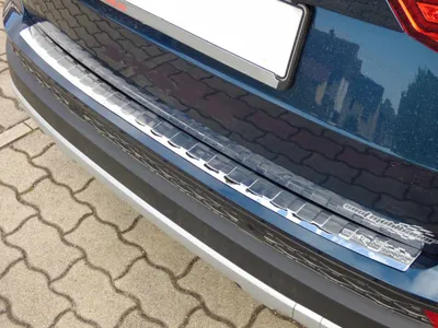 Produktbild von Premium Edelstahl Ladekantenschutz Ladekante Schutz in Chrom für Seat