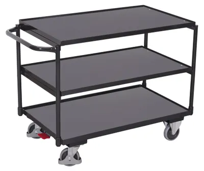 Produktbild von VarioFit Tischwagen mit 3 Ladeflächen RAL 7016