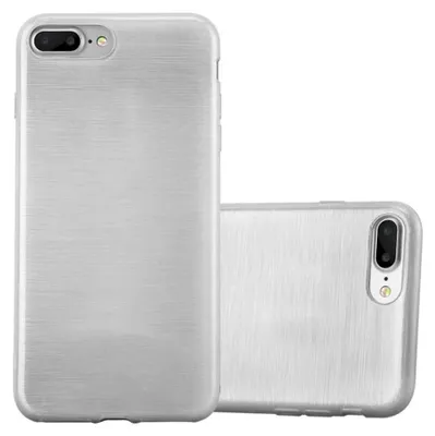 Produktbild von Cadorabo Hülle für Apple iPhone 7 PLUS / 7S PLUS / 8 PLUS Schutz Hülle in Silber Schutzhülle TPU Silikon Etui Case Cover