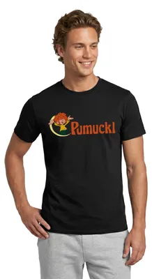 Produktbild von Spreadshirt Pumuckl Mit Frecher Pose Und Logo Schriftzug Männer T-Shirt, XXL, Schwarz
