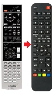 Produktbild von Ersatz Fernbedienung für Yamaha WS40850 WS408650