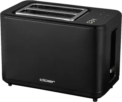 Produktbild von Cloer 3930, 2 Scheibe(n), Schwarz, Kunststoff, Niveau, Berührung, 900 W, 220 - 240 V