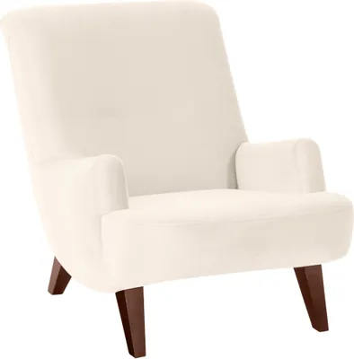 Produktbild von Sessel Kajsa 71x80x101 Bezug Samtvelours Buche nussbaum/creme