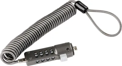 Obrázok produktu pre Hama Combination Lock for Netbooks, 4 digits, anthracite, Čierna, Netbooks, 232 mm, 142 mm, 25 mm, 158 g