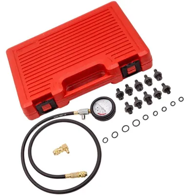 Produktbild von Öldruck Prüfset - Manometer Testkit für Auto Motor - Messbereich 0-140 PSI - Diagnose Werkzeugkoffer - Für Benzin und Diesel