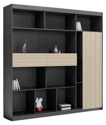 Image de Armoire de bureau spacieuse avec des étagères et des compartiments pratiques