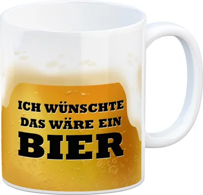 Produktbild von Ich wünschte das wäre ein Bier Kaffeebecher