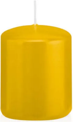 Produktbild von Wiedemann Stumpenkerzen Dotter Gelb 60 x Ø 48 mm, 24 Stück
