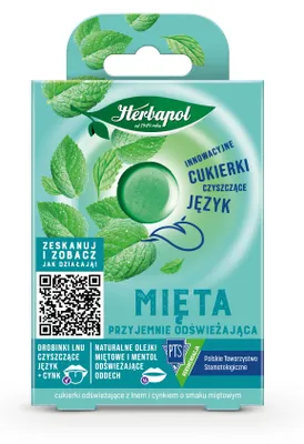Obrázek produktu pro Herbapol Cukierki Funkcjonalne Odświeżające o Smaku Miętowym 20g