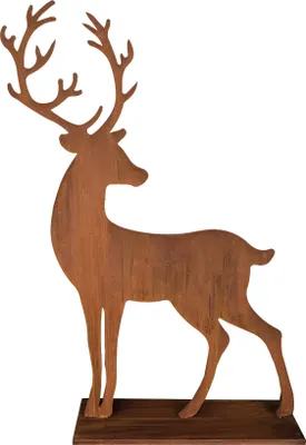 Produktbild von Badeko Hirsch-Deko „Leon“ (200 cm) in Edelrostoptik