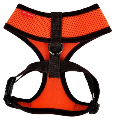 Produktbild von Weiches Hundegeschirr für kleine und mittelgroße Hunde - komfortabel und verstellbar in Orange M