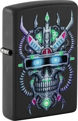 Zdjęcie produktu dla Zapalniczka Zippo Futuristic Cyber Skull Men Multicoloured Metal