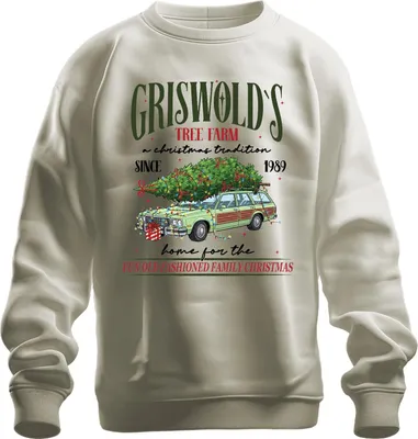 Produktbild von Griswold's Tree Farm Christmas Tradition Tannenbaum Weihnachten Uni Sweatshirt Pullover, Natur, S