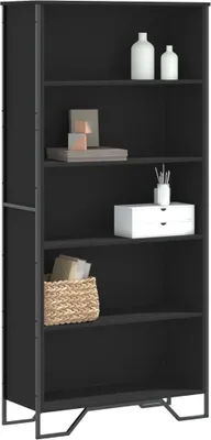 Obrázek produktu pro Maison Exclusive - Knihovna černá 80 x 31 x 169 cm kompozitní dřevo
