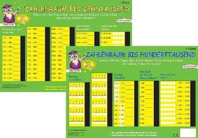 Produktbild von PRESSOGRAM Zaubertafel - Zahlenraum bis Zehntausend / Hunderttausend