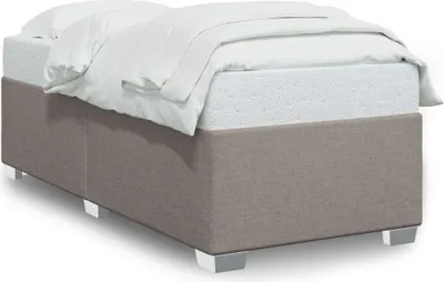 Image de Maison Exclusive - Cadre de lit sans matelas taupe 90x190 cm tissu
