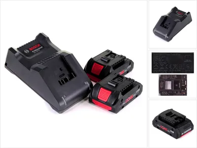 Obrázek produktu pro Bosch 1 600 A01 BA3 - Batterie- & Ladegerät-Set - Lithium-Ion (Li-Ion) - 4 Ah - 18 V - Bosch - Schwarz