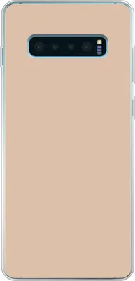 Produktbild von MuchoWow® Handyhülle Schutzhülle Hülle für Telefoonhoesje Samsung Galaxy S10 Plus Beige - Farben - Unifarben Silikon Softcase Handy Hülle - Schutzhülle