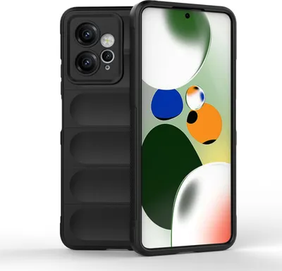 Produktbild von Hülle für Xiaomi Handyhülle Outdoor Case Handy Tasche Silikon Back Cover Bumper Schwarz Redmi Note 12 4G