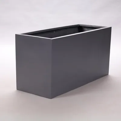 Produktbild von Elegant Einrichten | Pflanzkübel | Fiberglas | rechteckig | anthrazit metallic | 108x40x50cm