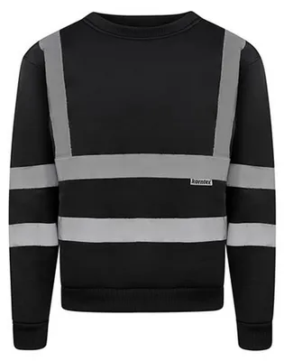 Immagine prodotto di Korntex - Felpa da uomo "Limerick", abbigliamento ad alta visibilità LT5306 (XL) (nero)