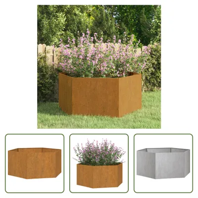 Produktbild von The Living Store Pflanzkübel Rostig 90x90x45 cm Cortenstahl