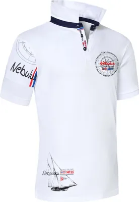 Zdjęcie produktu dla Nebulus koszulka polo DEEP BLUE mężczyźni, koszulka, bluza, polo, Q2352 - mężczyźni, biały, M