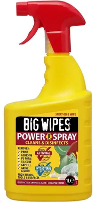 Produktbild von viprotec Reinigungsspray BIG WIPES Power Spray, 1l, antiviral, antibakteriell, 1 Stk.