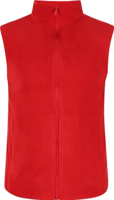 Produktbild von Herren Weste Rot Größe M aus 100 % Polyester mit durchgehendem Reißverschluss