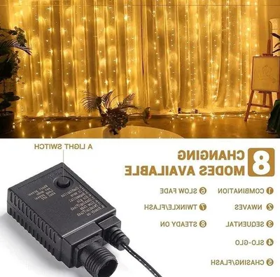 Obrázek produktu pro Vánoční dekorace 2 m x 3 m, 300 LED, rozšiřitelná, teplá bílá, IP44