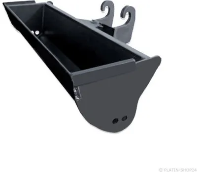 Produktbild von Baggerschaufel starr 120cm CW05 Aufnahme Radlader Minibagger Schaufel Schwarz